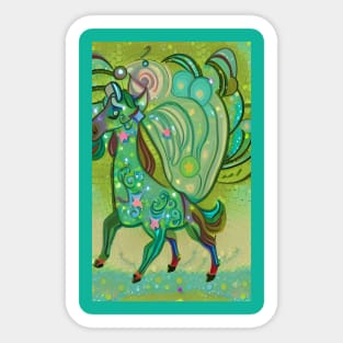 Space Dust Llama Unicorn Sticker